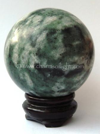 Healing Moss Agate Crystal Ball